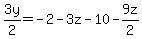 3y%2F2=-2-3z-10-9z%2F2