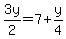 3y%2F2=7%2By%2F4