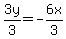 3y%2F3=-6x%2F3