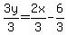3y%2F3=2x%2F3-6%2F3