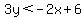 3y%3C-2x%2B6