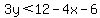 3y%3C12-4x-6