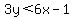 3y%3C6x-1
