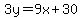 3y=%2B9x%2B30