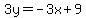 3y=-3x%2B9
