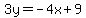 3y=-4x%2B9