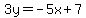 3y=-5x%2B7