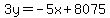 3y=-5x%2B8075