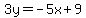 3y=-5x%2B9