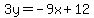 3y=-9x%2B12