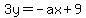 3y=-ax%2B9