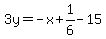 3y=-x%2B1%2F6-15