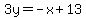 3y=-x%2B13