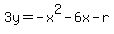 3y=-x%5E2-6x-r
