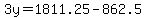 3y=1811.25-862.5