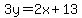 3y=2x%2B13