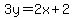 3y=2x%2B2