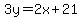 3y=2x%2B21