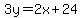 3y=2x%2B24