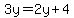 3y=2y%2B4