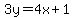 3y=4x%2B1