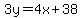 3y=4x%2B38
