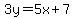 3y=5x%2B7