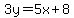 3y=5x%2B8