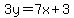 3y=7x%2B3