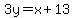 3y=x%2B13