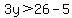 3y%3E26-5