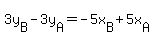 3y%5BB%5D-3y%5BA%5D=-5x%5BB%5D%2B5x%5BA%5D