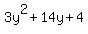 3y%5E2%2B14y%2B4