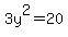 3y%5E2=20