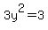 3y%5E2=3