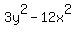 3y%5E2-12x%5E2