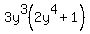 3y%5E3%282y%5E4%2B1%29