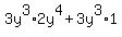 3y%5E3%2A2y%5E4%2B3y%5E3%2A1