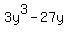 3y%5E3-27y