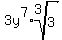 3y%5E7%2Aroot%283%2C3%29