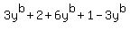 3y%5Eb%2B2+%2B+6y%5Eb%2B1+-3y%5Eb