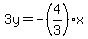 3y+=+-%284%2F3%29x