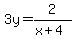 3y+=+2%2F%28x%2B4%29