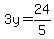 3y+=+24%2F5