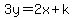 3y+=+2x%2Bk
