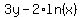 3y+-+2%2Aln%28x%29