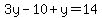 3y-10%2By=14