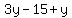 3y-15%2By