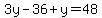 3y-36%2By=48
