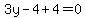 3y-4%2B4=0